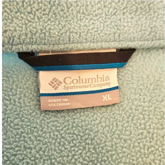 Columbia Glacier National Park Fleece Jacket Full Zip Light Blue Women's XLarge - Picture 5 of 7